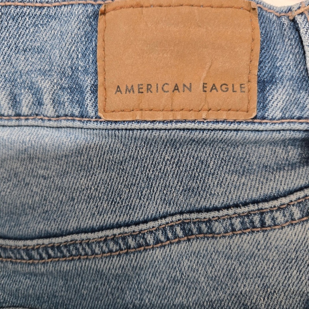 American Eagle Size 0 Strigid Straight Leg Jeans High Rise Denim #1402 - Picture 10 of 10